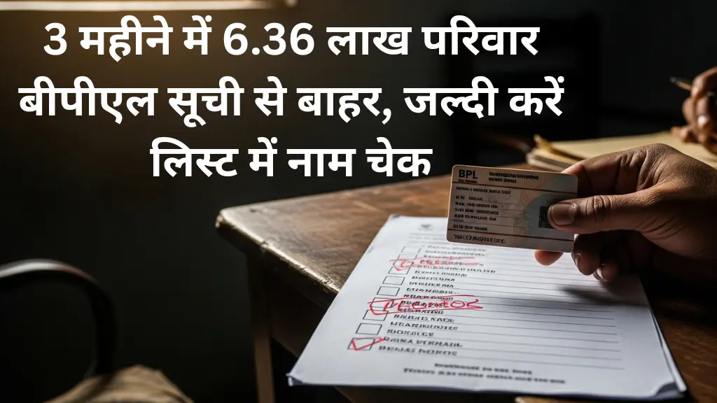 बीपीएल राशन कार्ड अलर्ट: 6.36 लाख परिवार लिस्ट से बाहर, जल्दी चेक करें अपना BPL Ration Card!